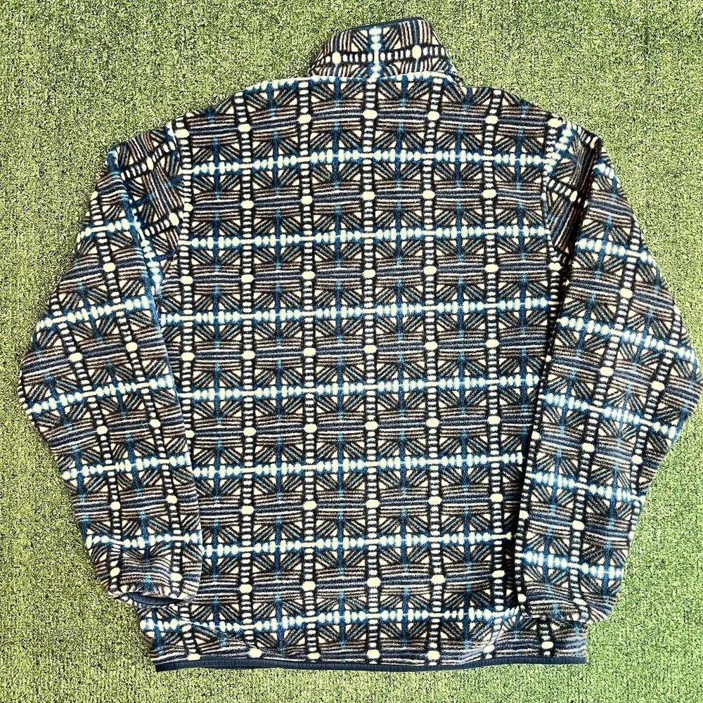 Patagonia Lightweight Synchilla Snap-T Mens XL Snow Beam Dark Natural Pullover